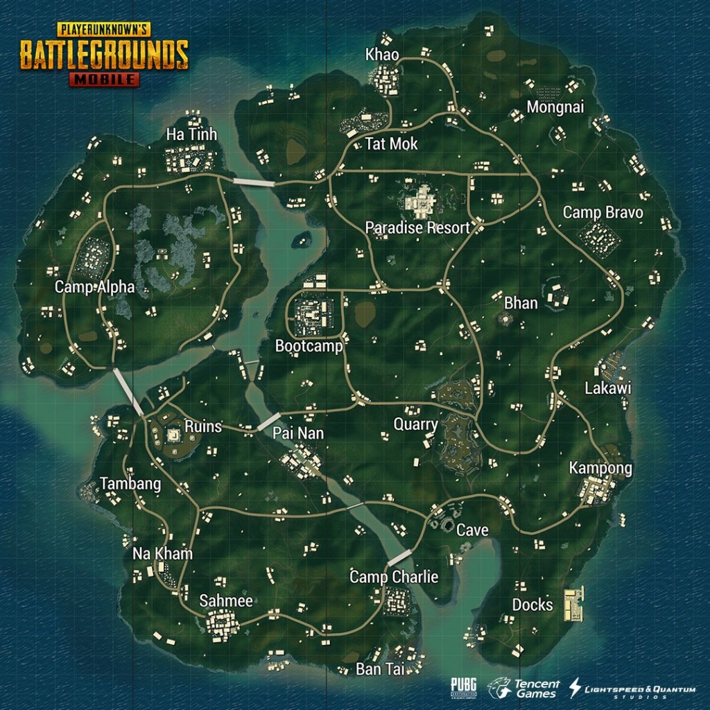 map Sanhok PUBG Mobile3